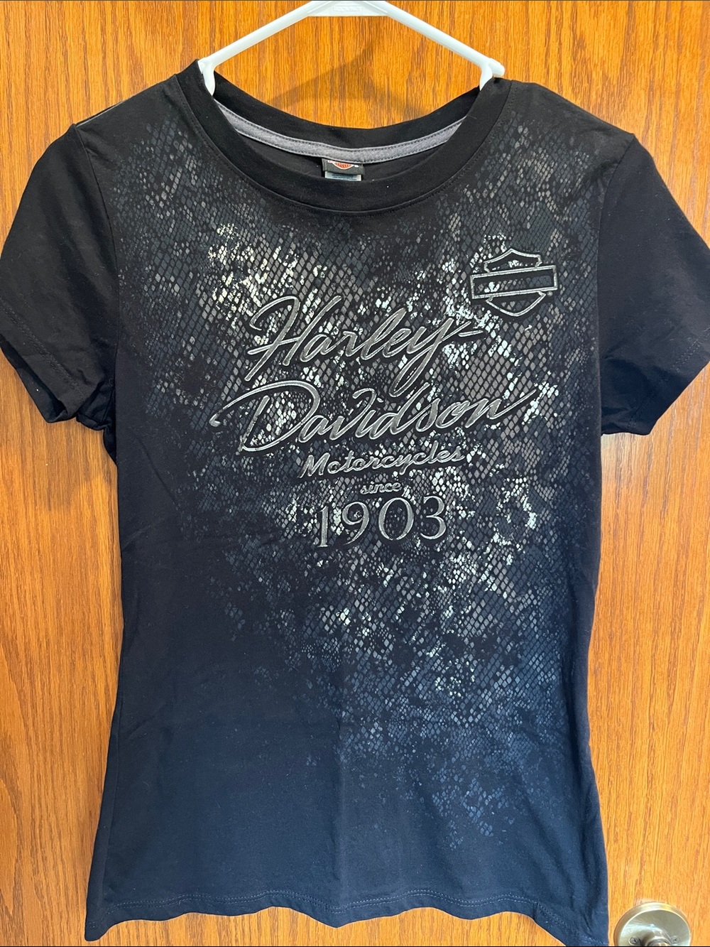 Harley-Davidson Black Silver Script Tee
